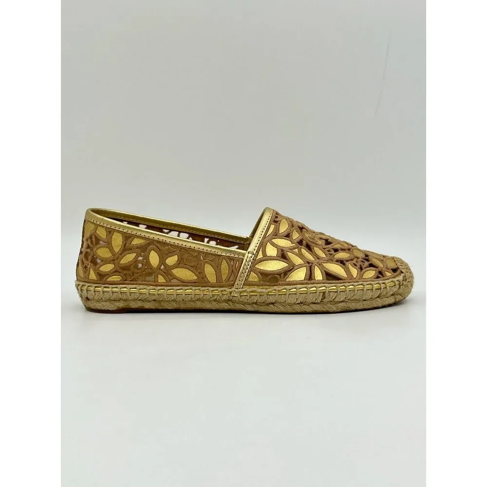 TORY BURCH Size 8 Gold Women Flats